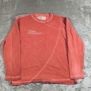 A Cold Wall Shirt Mens Large Red Core Mission Statement Long Sleeve Samuel Ross
